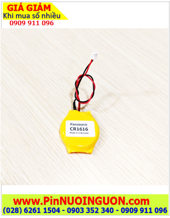 Pin CMOS CR1616, Pin nuôi nguồn CMOS 3v Lithium Panasonic CR1616 (Zắc cắm) /Xuất xứ Indonesia